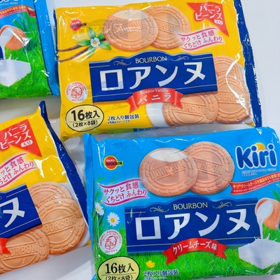 日本布尔本香草味薄脆饼干
