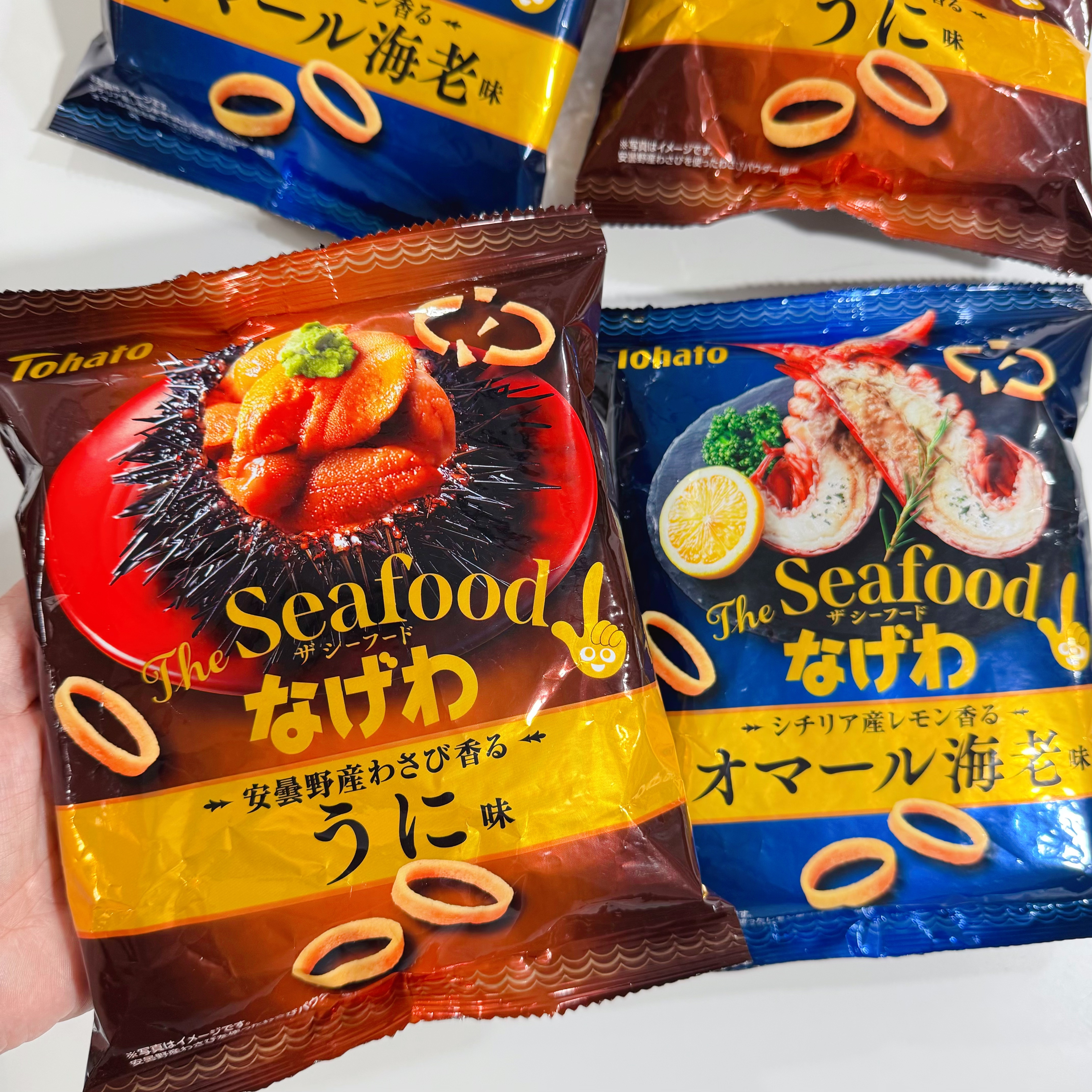 限定~日本进口桃哈多Tohato芥末海胆柠檬龙虾薯片薯圈手指圈零食