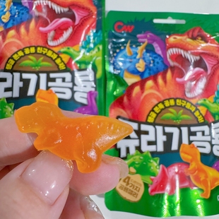 韩国进口青佑恐龙动物形状QQ软糖儿童侏罗纪动物糖零食糖果