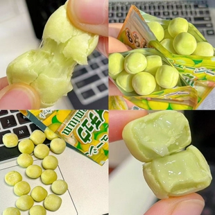 拉丝 日本进口MORINAGA森永嗨啾麝香葡萄软糖夹心充气糖果零食35g