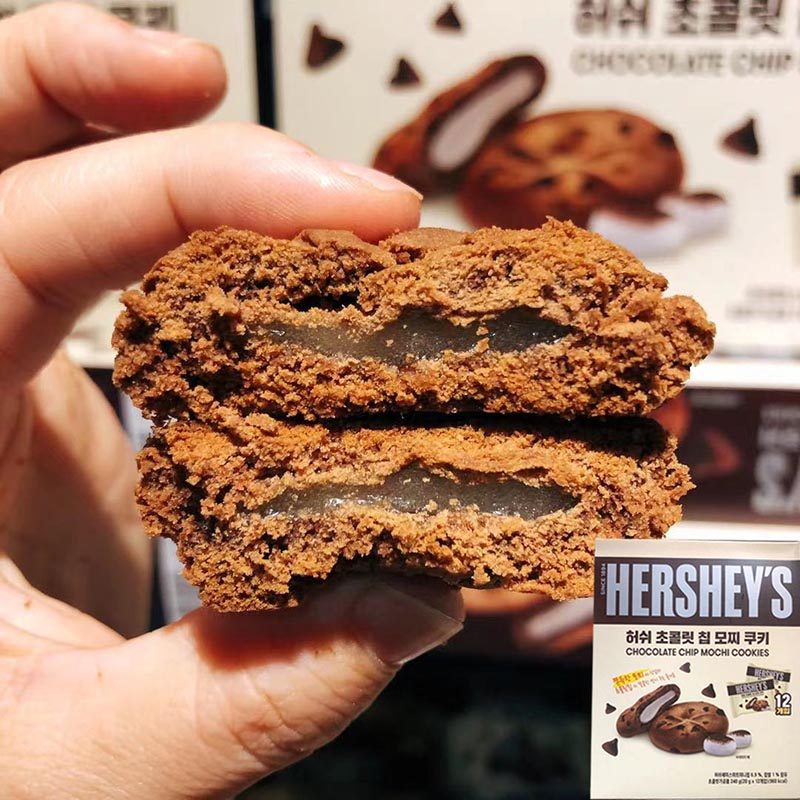 韩国进口好时HERSHEY'S麻薯打糕夹心糯米糍软曲奇巧克力饼干零食