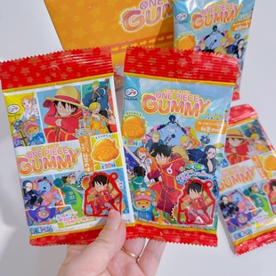 日本进口fuiiya不二家海贼王果汁软糖onepiece盲盒周边挂件卡片