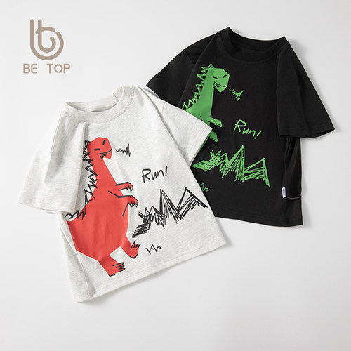 betop圆领韩版短袖卡通印花新品