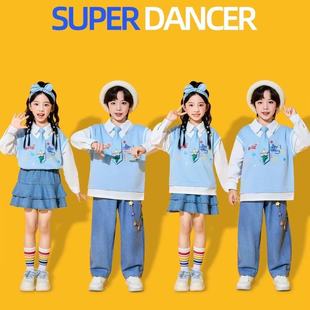 儿童啦啦队演出服小学生运动会开幕式方阵入场服装幼儿园合唱班服