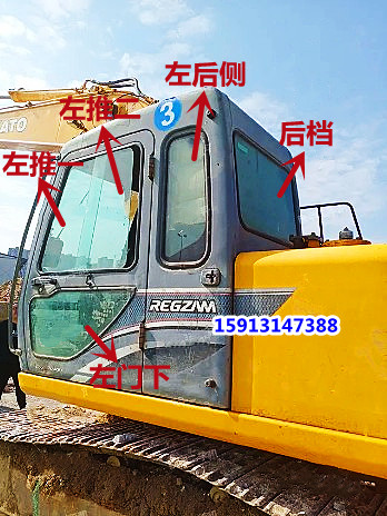加藤挖掘机hd400 450 700 800-5/7前档后档上下档天窗挡风玻璃