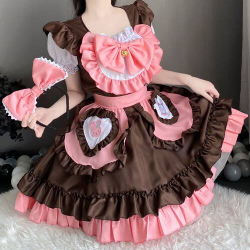 可爱伪娘衣服套装二次元少女洛丽塔性感女佣女装大佬cos女仆装