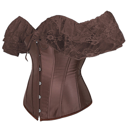 丁蕾丝花边短袖塑身衣