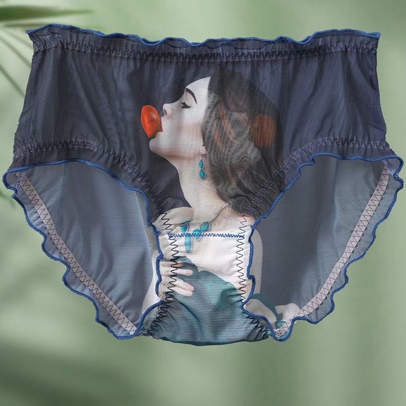 大码伪娘内裤紧身可爱镂空印花透明网纱超薄高腰女装大佬三角裤,女士内衣/男士内衣/家居服,女三角裤,淘宝优惠券,粉丝福利购,淘宝优惠卷