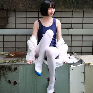 袜 大佬cos连裤 加大码 200斤伪娘丝袜天鹅绒加裆白色开裆100D女装