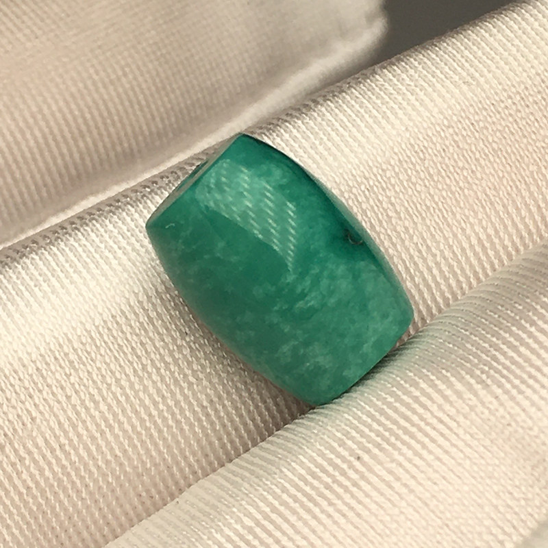 후베이 SHIYAN 원래 광산 청록색 배럴 비즈 높은 도자기 블루 메쉬 꽃 팔찌 액세서리 구슬 탑 비즈 느슨한 구슬 쇄골 목걸이