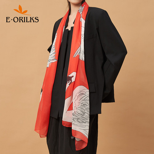 夏季薄款桑蚕丝围巾披肩