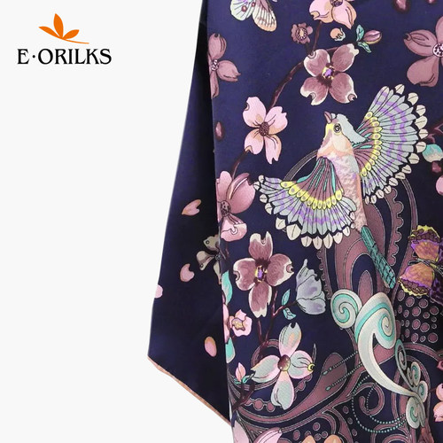 eorilks真丝大方巾女春秋