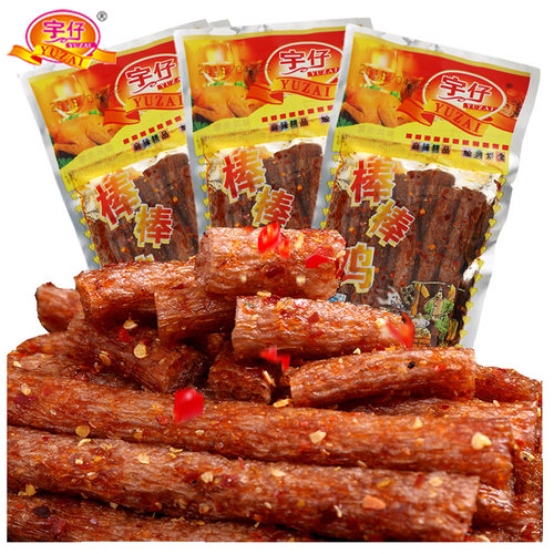 宇仔棒棒鸡5毛包邮素食辣条批发
