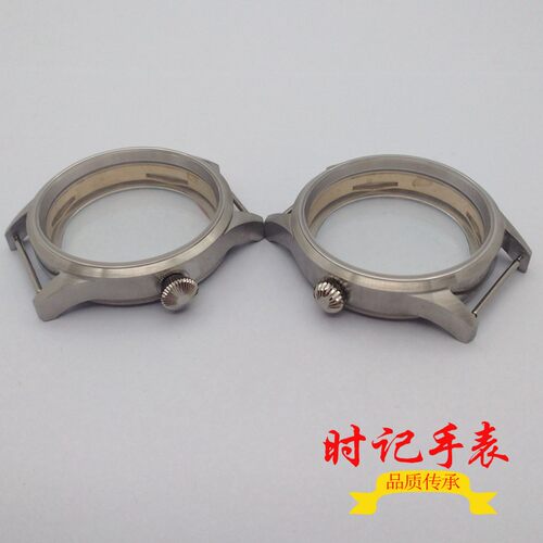 43毫米拉丝表壳蓝宝石玻璃适合ETA 6497 6498海鸥st3600 3620机芯