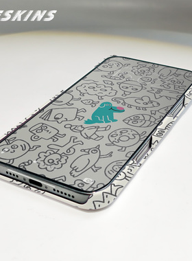 Meskins简约卡通适用苹果iPhone17promax手机壳16pro/15pro/15promax/13mini全包14磁吸半包防摔磨砂手感硬壳