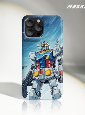 Meskins高达二次元适用苹果17promax手机壳磁吸iPhone16air手机壳15全包防摔男女新款15pro个性14代壳创意壳