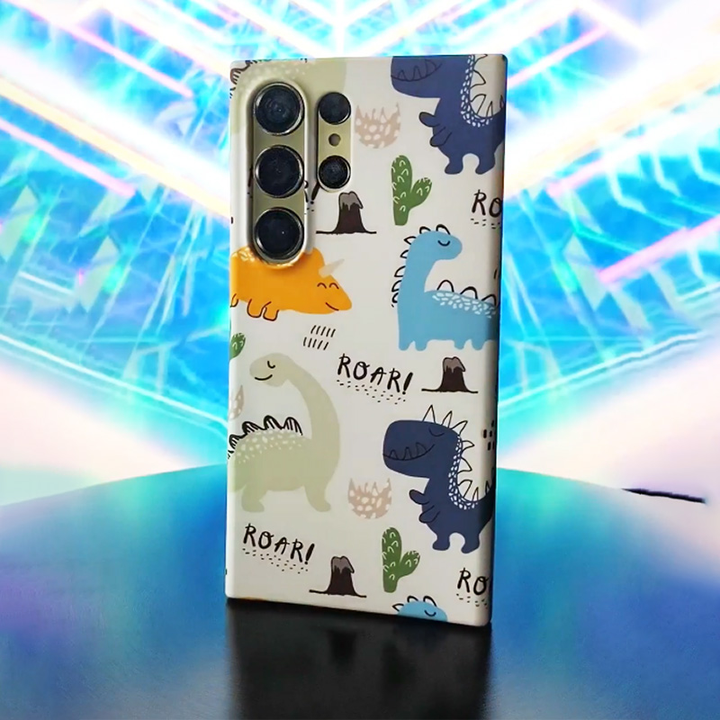 meskins可爱小恐龙肤质手机壳