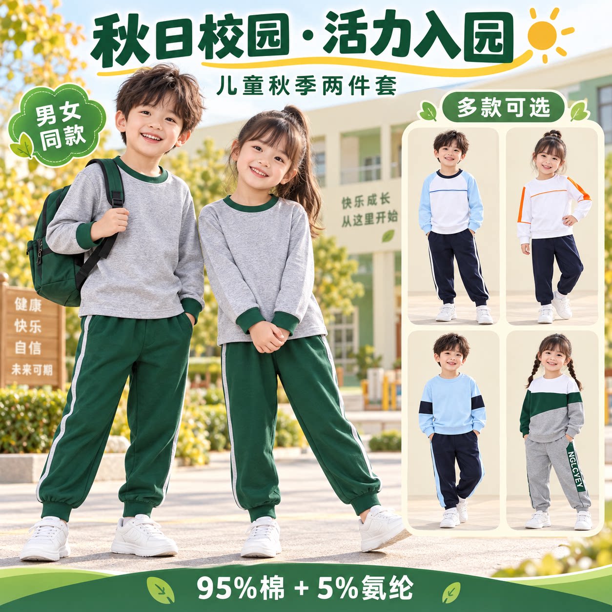 2026新款儿童校服春秋季套装一年级大班服运动幼儿园开学园服表演