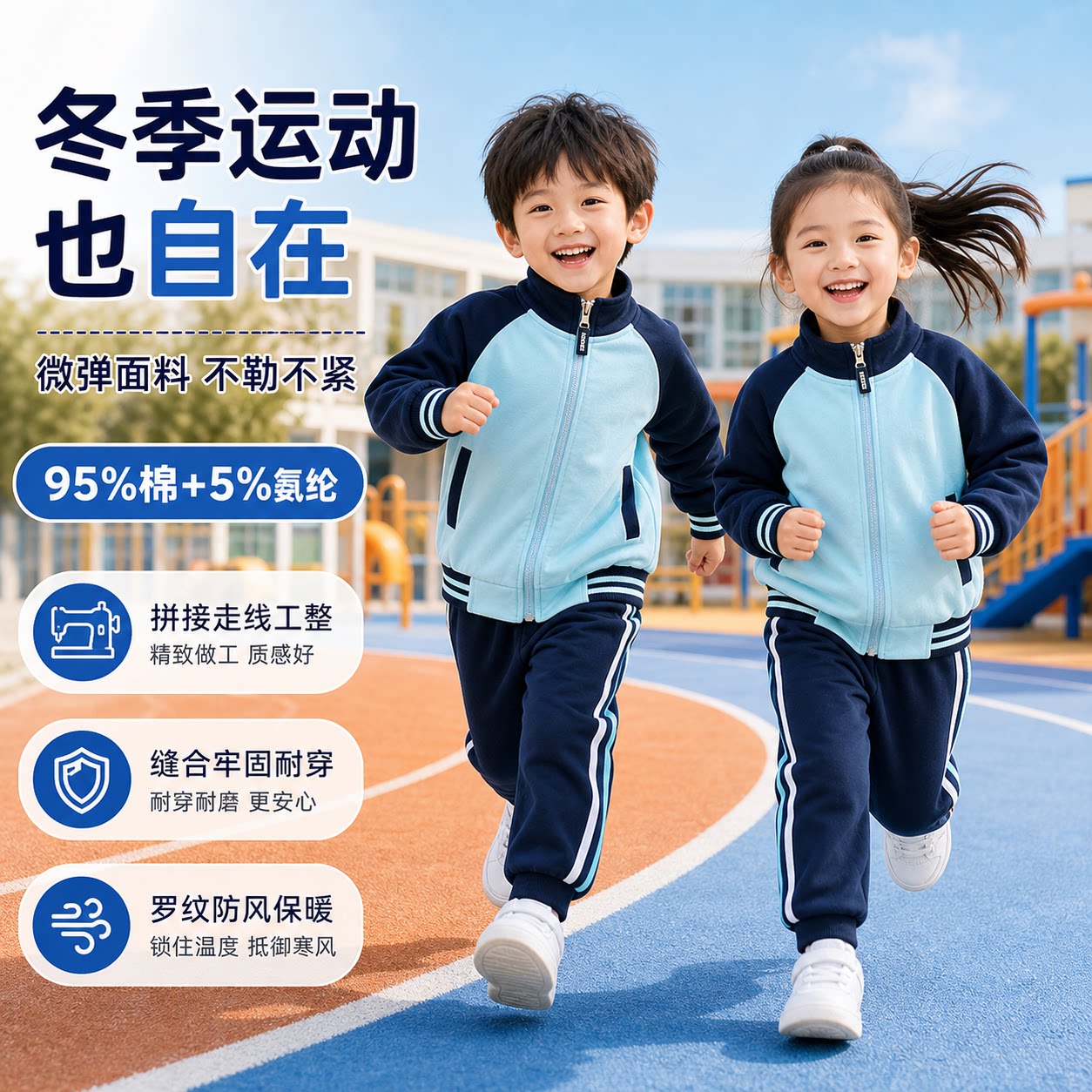 2026秋冬幼儿园园服冬季运动会表演服啦啦队服小学生班服校服套装
