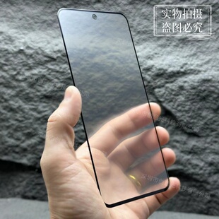 适用三星S23FE磨砂钢化玻璃膜S24FE雾面防指纹S10青春M53 M52 M44 F42手机M32满屏note10lite全胶哑光保护膜