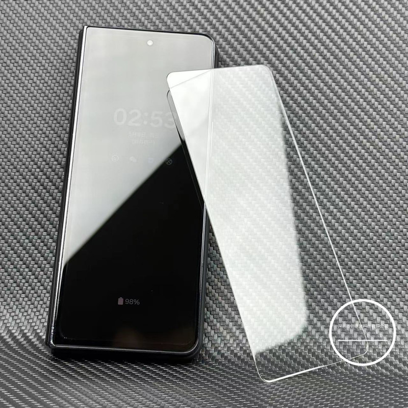 适用三星W26缩小版Z Fold7/5外屏手机钢化膜zfold6高清亮面全透明W25折叠手机半屏无黑边副屏W24钢化玻璃膜