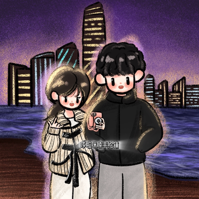 newmasus手绘头像定制油画代画情侣照片转动漫画形象设计卡通人物
