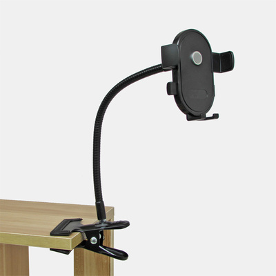 金属大力夹便携直播自拍夹床头桌面万向金属软管手机支撑懒人支架