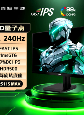 泰坦军团24英寸显示器2K240Hz高刷电竞台式电脑屏幕P2511S MAX
