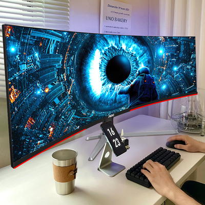 AOC带鱼屏34英寸4K180Hz电竞显示器CU34G3X曲面240Hz屏幕CU34G4Z