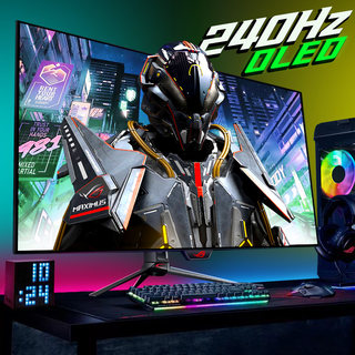 华硕ROG 2K240Hz显示器26.5英寸台式电脑27电竞OLED屏幕PG27AQDM