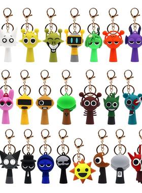 新款节奏盒子sprunki周边小挂件玩具玩偶钥匙扣音乐游戏周边书包