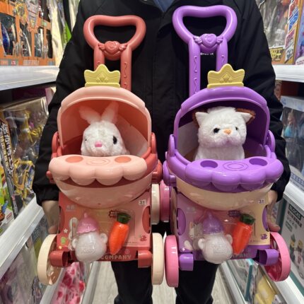 佳乐兴甄乖优品我爱萌宠儿童电动毛绒玩具养宠物兔子猫咪狗狗玩具