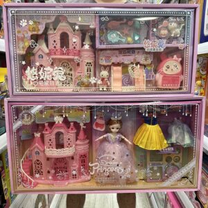 悠妮兔小兔子别墅城堡女孩过家家玩具卧室客厅热气球场景公主换装