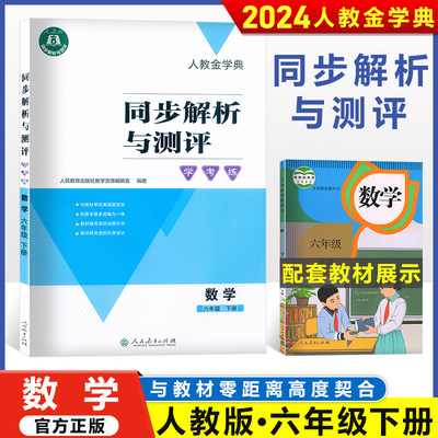 2024春 人教金学典同步解析与测评学考练6六年级下册数学人教版同步解析与测评数学6六年级下册配套练习册