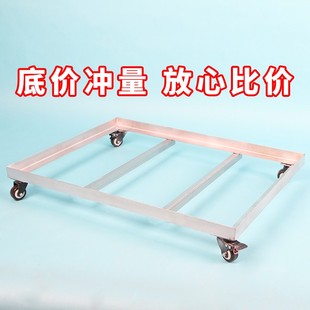 高端定制可移动花盆托盘带万向轮铁艺支架自定义喷漆滑轮承重底座