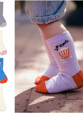 Melton后跟卡通短袜MP百年袜业旗下品牌冰激凌篮球爆米花爱心