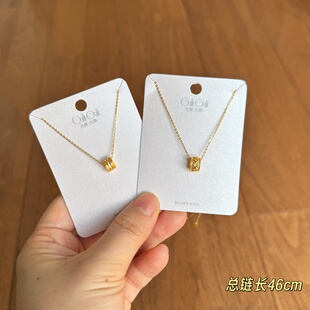 古丽古丽新款时尚高级感气质精致925银甜美个性复古百搭项链08759