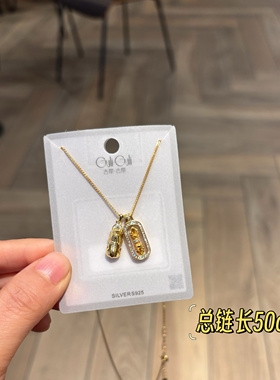 古丽古丽S925纯银高级感精致时尚简约小众设计感项链锁骨链07413