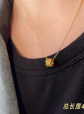 古丽古丽s925纯银新款项链小众设计高级轻奢气质锁骨链时尚08578