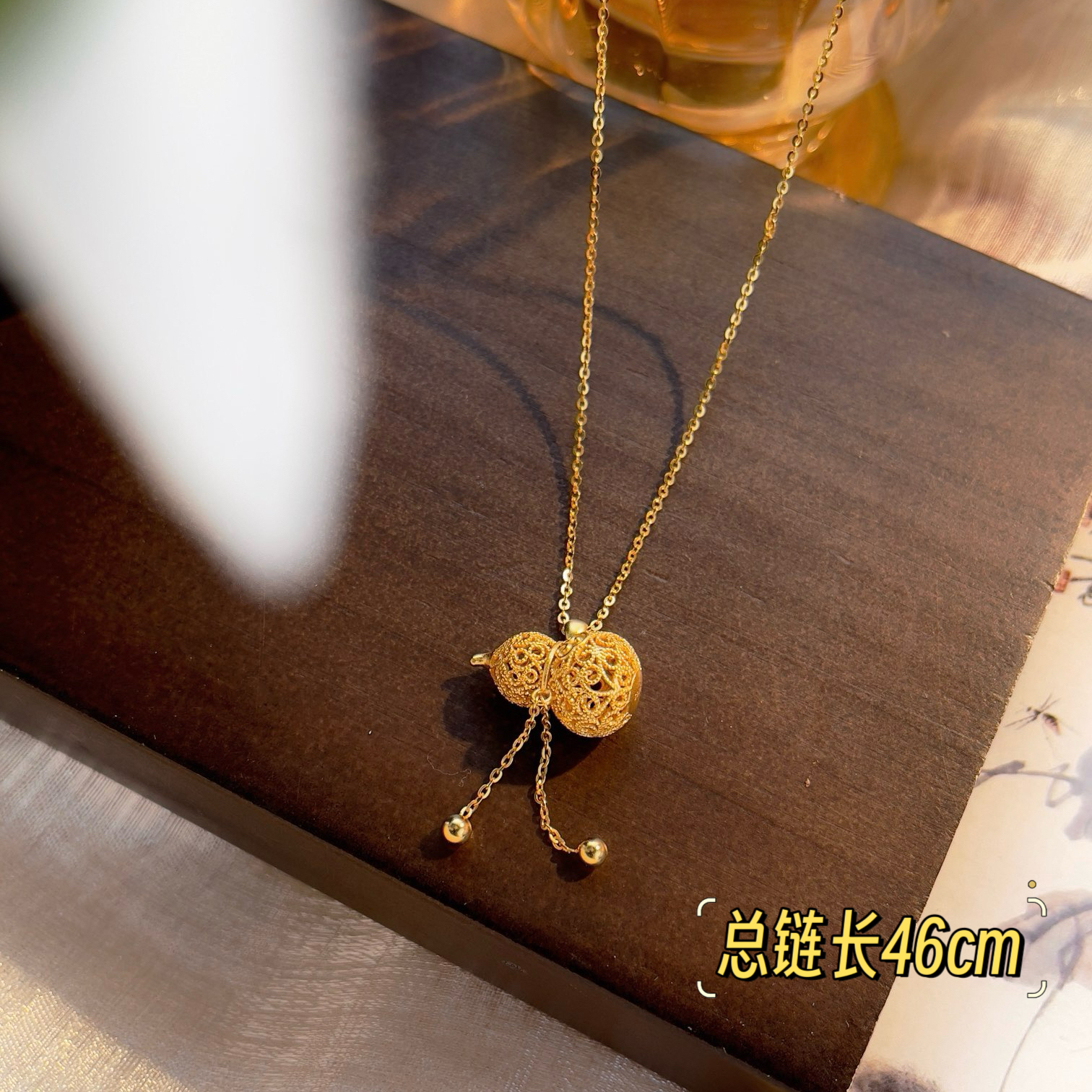 古丽古丽S925纯银精致时尚简约小众设计感百搭项链锁骨链07272