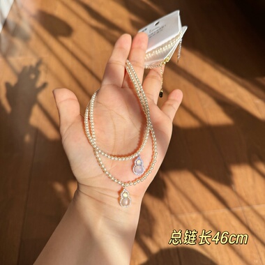 欧比雅比新款时尚高级感气质精致淑女甜美个性复古百搭项链05626