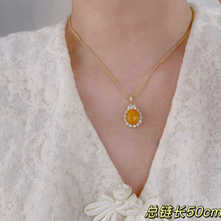 柏拉翡丽S925纯银项链锁骨链法式复古高级感简约小众精致00094