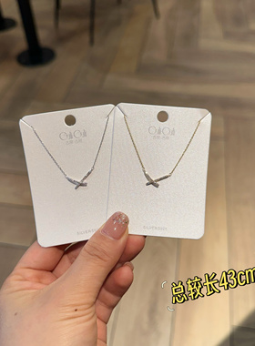 古丽古丽S925纯银项链女轻奢小众设计感锁骨链精致温柔百搭01892