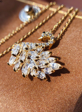 项链古丽古丽银鸭子韩风项链