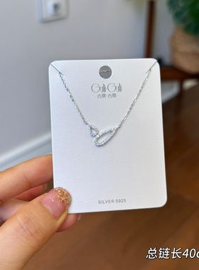 古丽古丽S925银项链小众设计感高级感锁骨链轻奢精致温柔00320