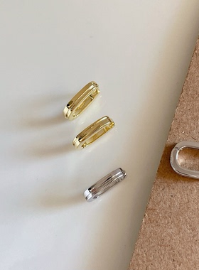 欧比雅比时尚百搭耳环简约小众设计高级感耳钉耳饰耳扣耳圈19741