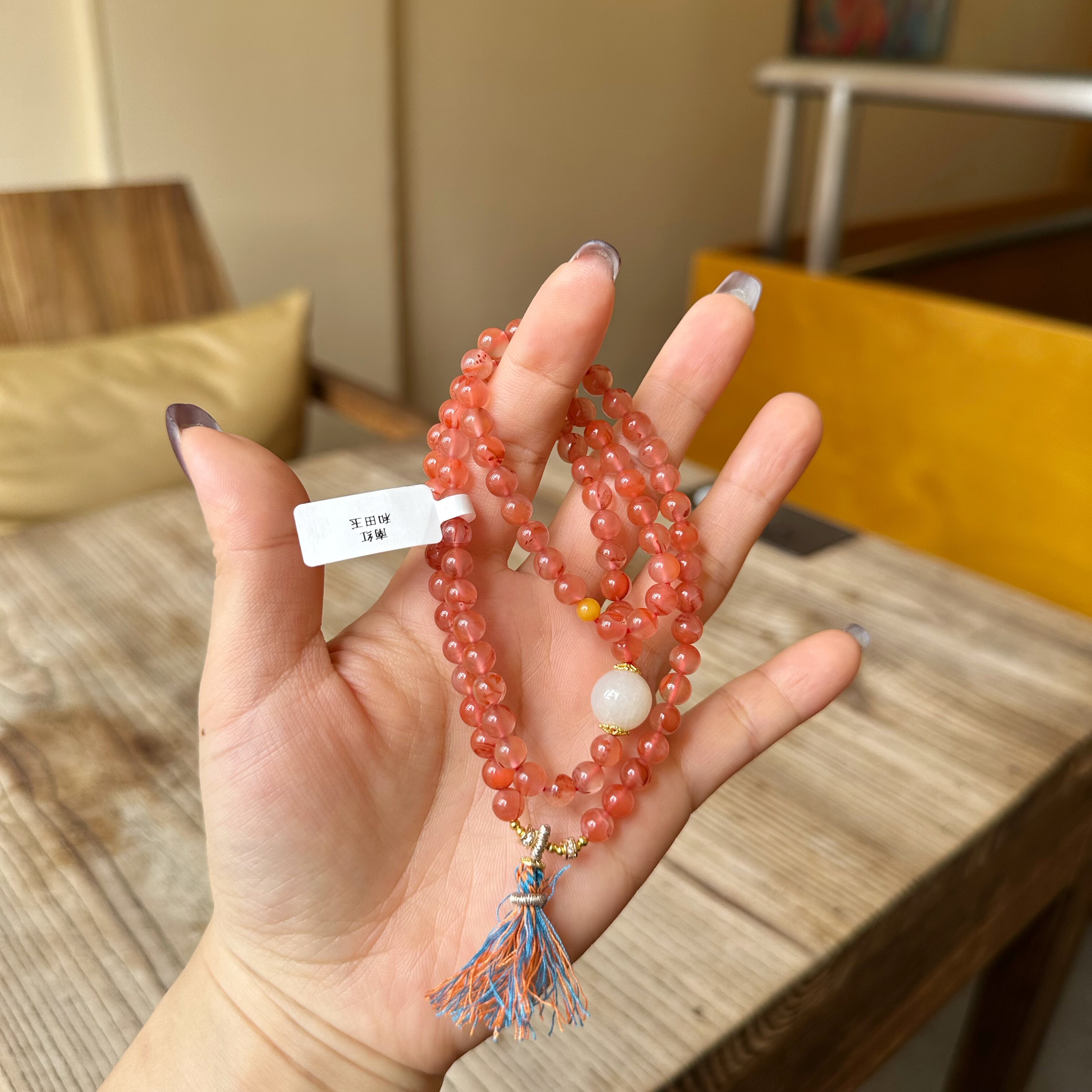 天然南红玛瑙手链女款多圈手串饰品礼物送女友闺蜜生日礼物7454