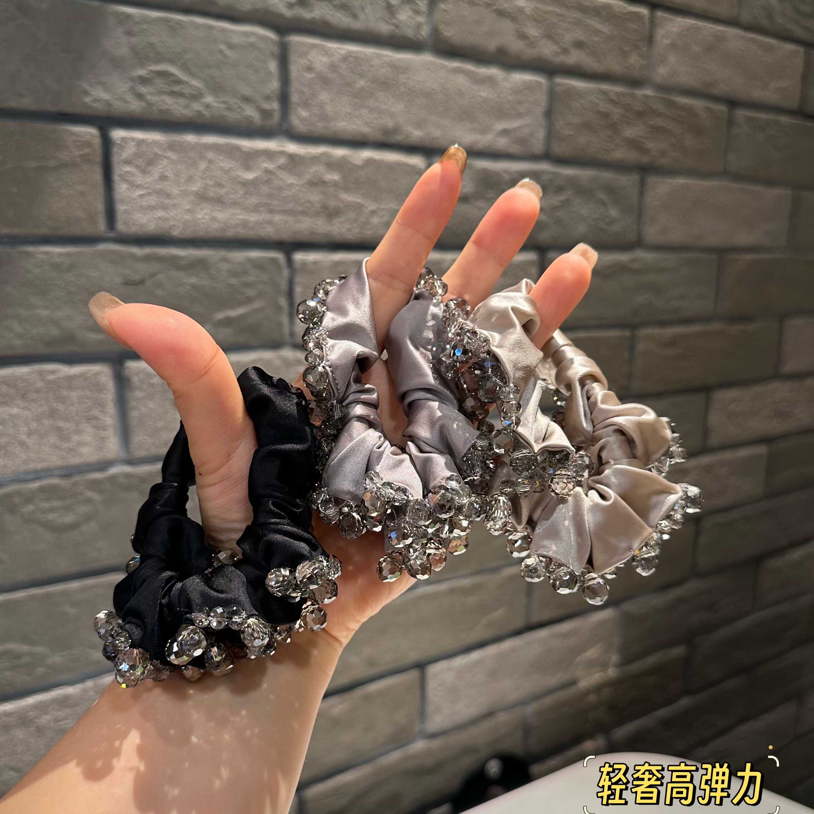 新款时尚百搭简约小众设计高级感发圈发饰头绳0126