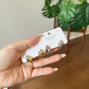 欧比雅比温柔精致个性 小众设计高级感轻奢气质耳饰20014 耳环时尚