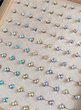 古丽古丽S925纯银新款高级耳钉轻奢小众设计感耳环精致百搭03227